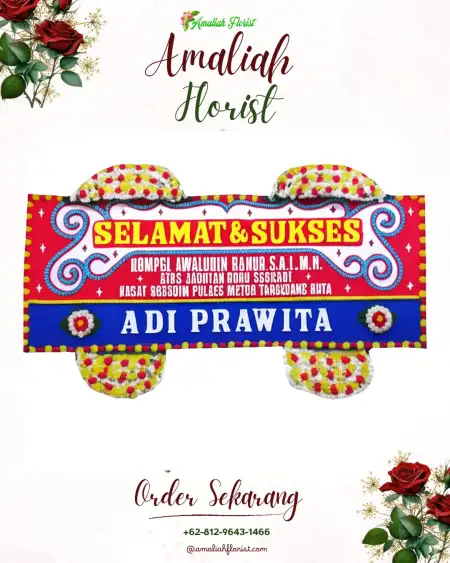 Papan Bunga Ucapan Selamat Bodas