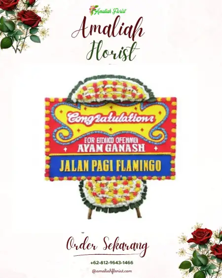 Sewa Papan Bunga Bodas